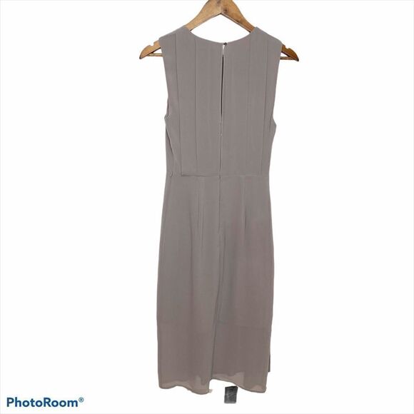 Warehouse Pleated Sleeveless Dress Size 6 - Picture 2 of 12